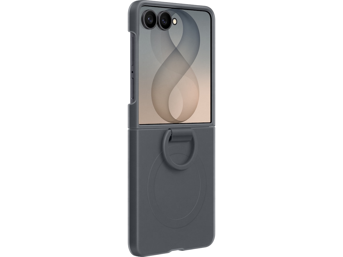 Samsung Galaxy Z Flip8 Ring Magnet Silikonfodral (graphite) Mobilskal