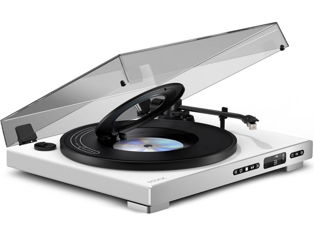 MIXX Analog Plus Vinyl och CD-spelare (vit) Skivspelare