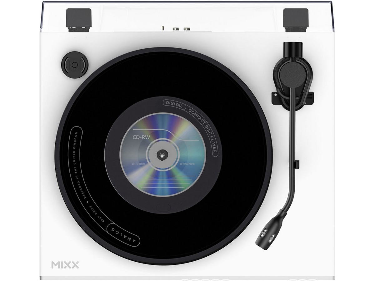 MIXX Analog Plus Vinyl och CD-spelare (vit) Skivspelare