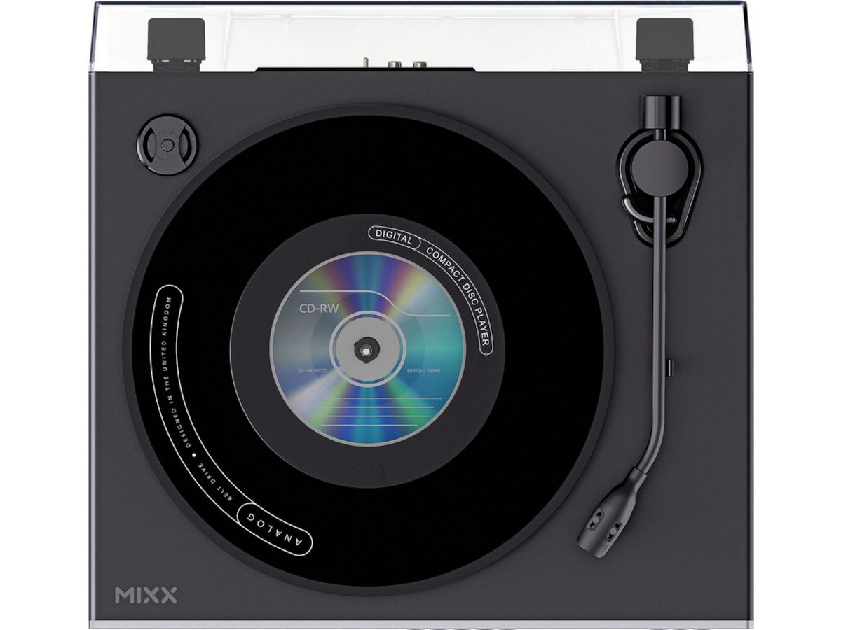 MIXX Analog Plus Vinyl och CD-spelare (svart) Skivspelare