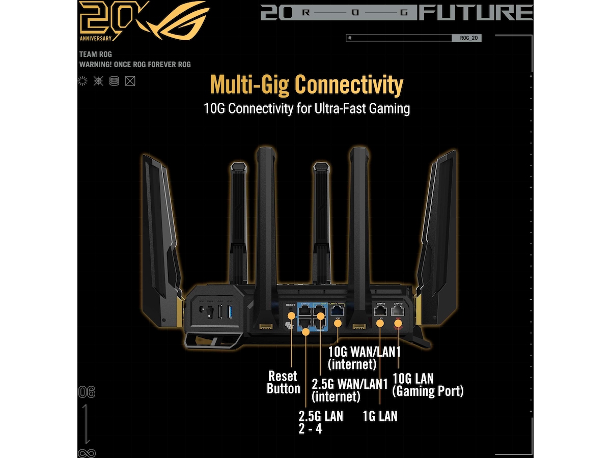 ASUS ROG Rapture GT-BE98 Edition 20 Router