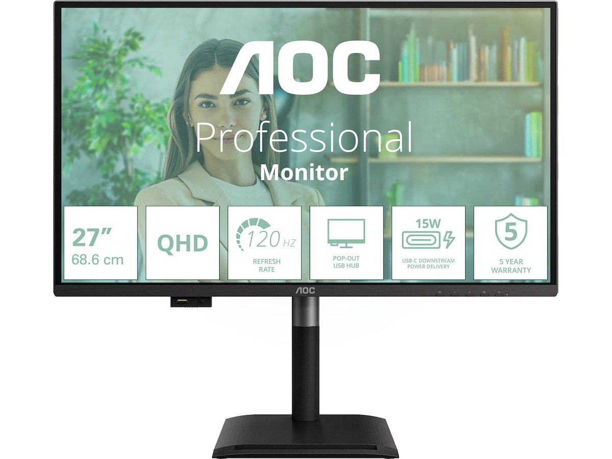 AOC 27" skärm Q27P4U Bildskärmar