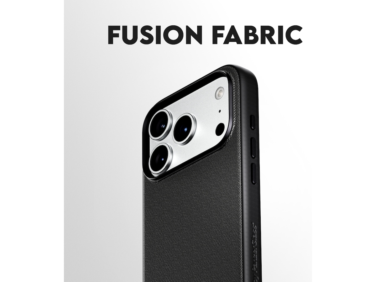 PanzerGlass CARE iPhone 17 Pro Max / 18 Pro Max Fusion Fabric fodral (svart) Mobilskal