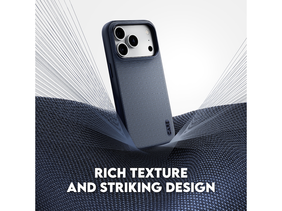 PanzerGlass CARE iPhone 17 Pro Max / 18 Pro Max Fusion Fabric fodral (svart) Mobilskal