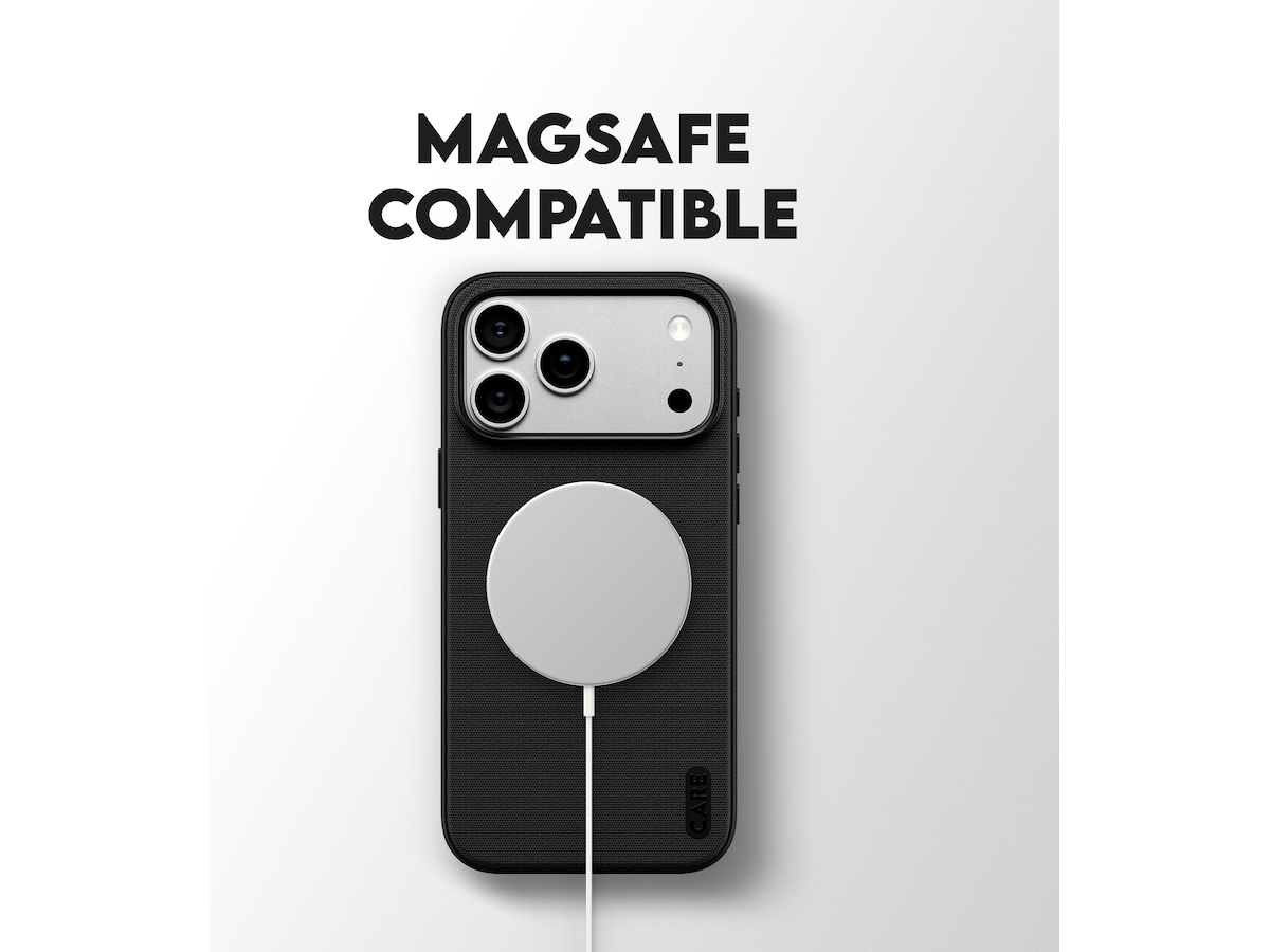 PanzerGlass CARE iPhone 17 Pro Max / 18 Pro Max Fusion Fabric fodral (svart) Mobilskal