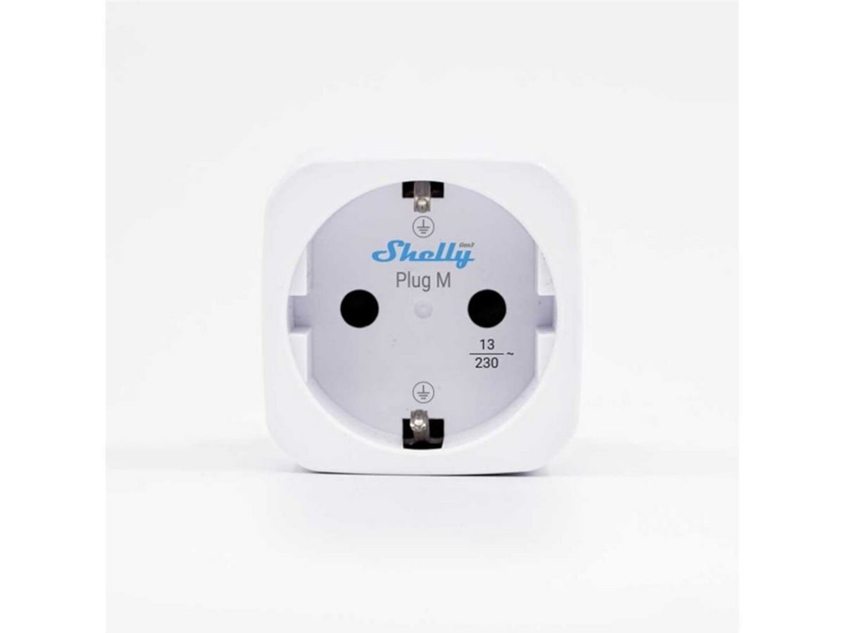 Shelly Plug M Gen3 (vit) Smart energimätning