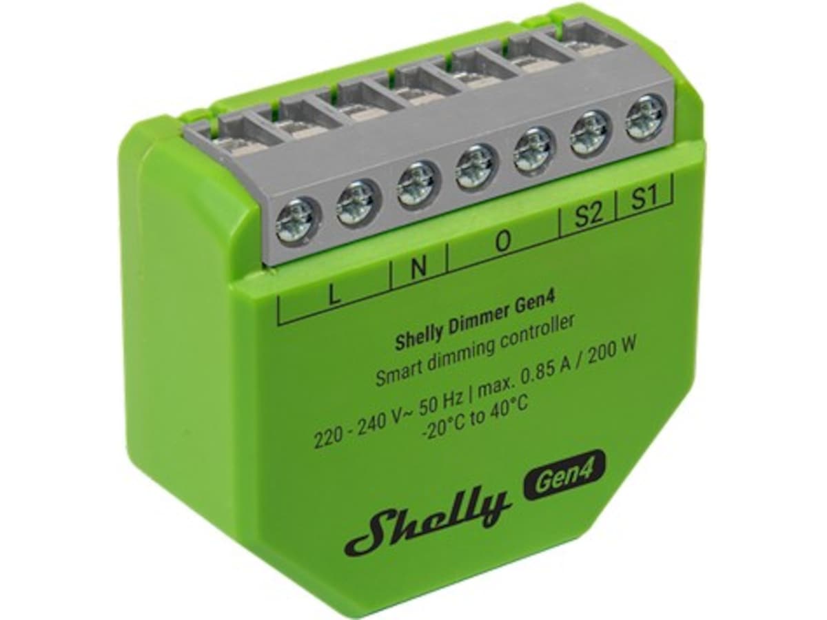 Shelly Dimmer Gen4 Strömbrytare, dimmers & ljusstyrning
