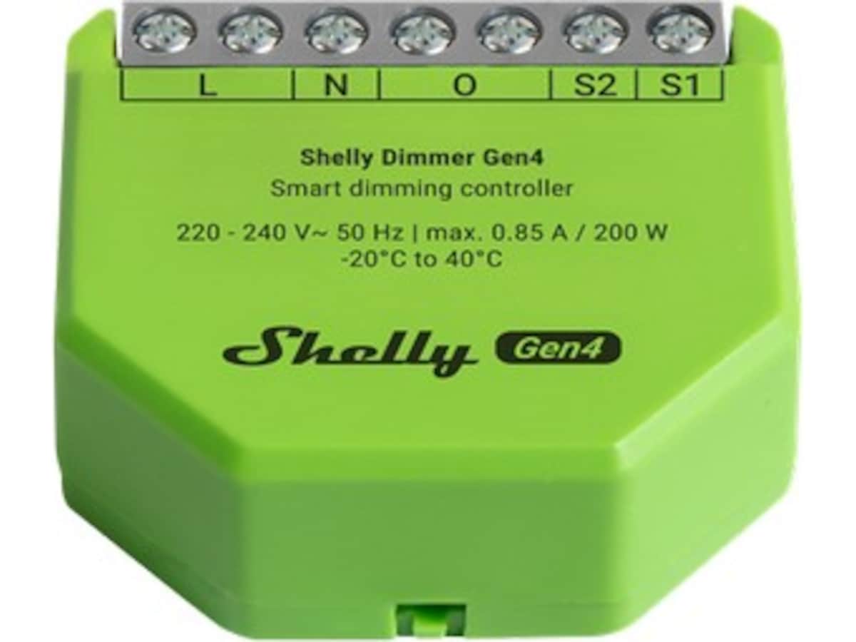 Shelly Dimmer Gen4 Strömbrytare, dimmers & ljusstyrning