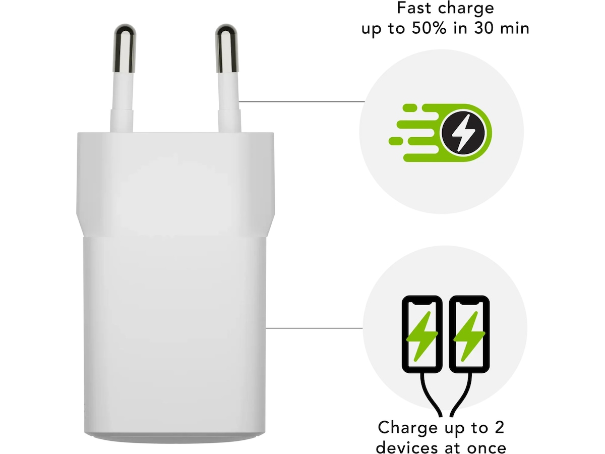 dbramante1928 re-charge Pro Väggladare Bulk (vit) Mobilladdare