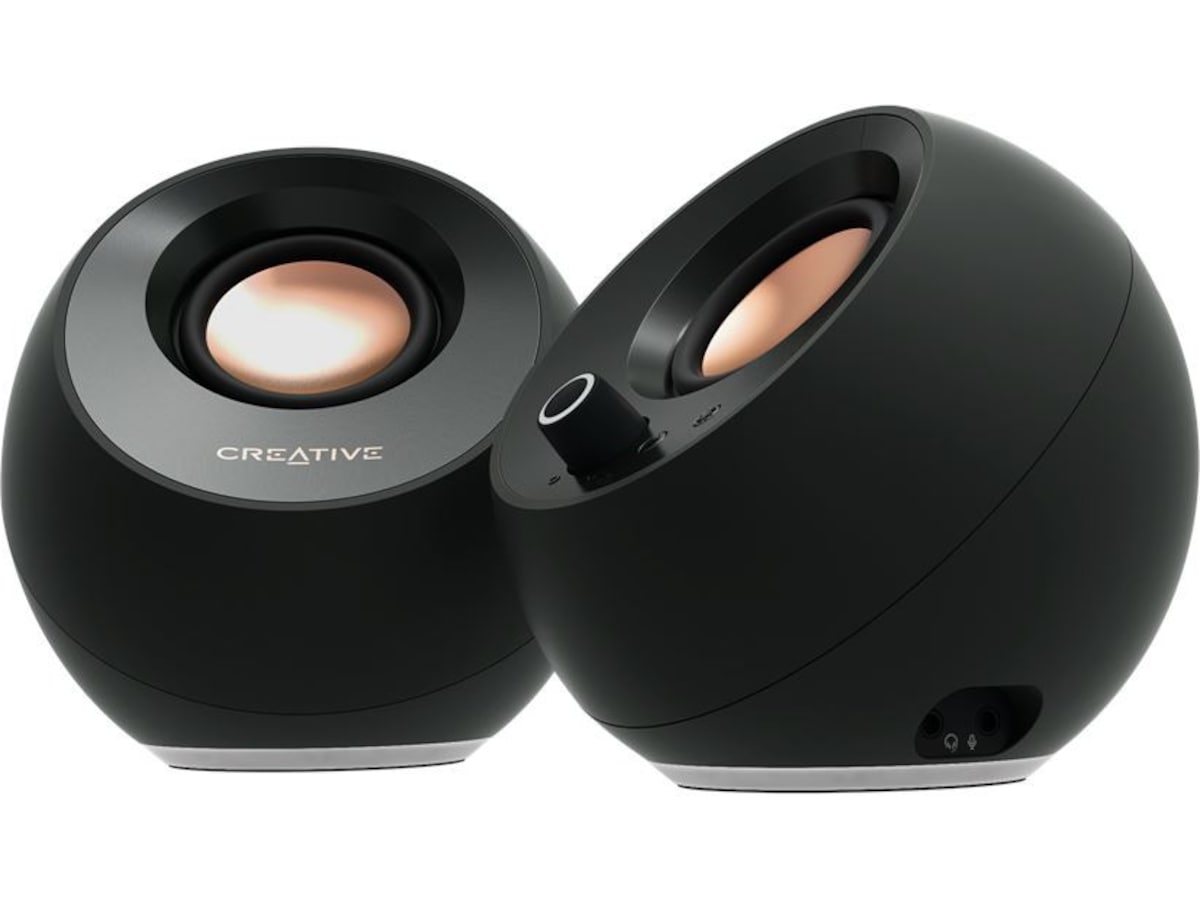 Creative Pebble Pro RGB PC-högtalare (svart) 2.0 Högtalare