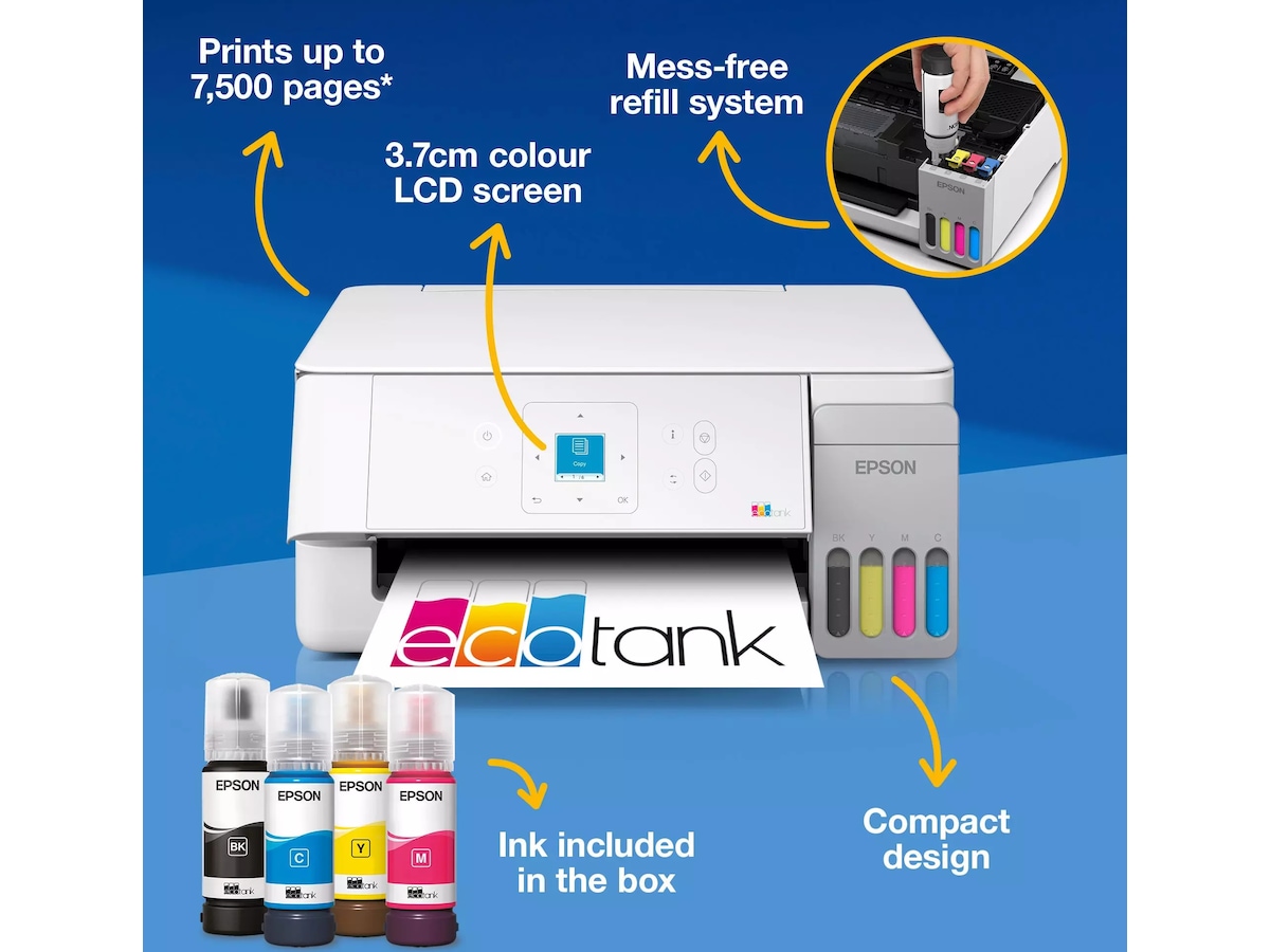Epson Ecotank ET-2926 bläckstråleskrivare Skrivare