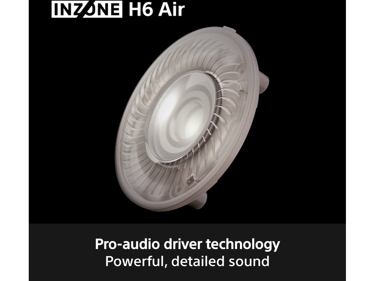 Sony INZONE H6 Air gaming-headset med öppen baksida (svart) -B-Grade Demo headset