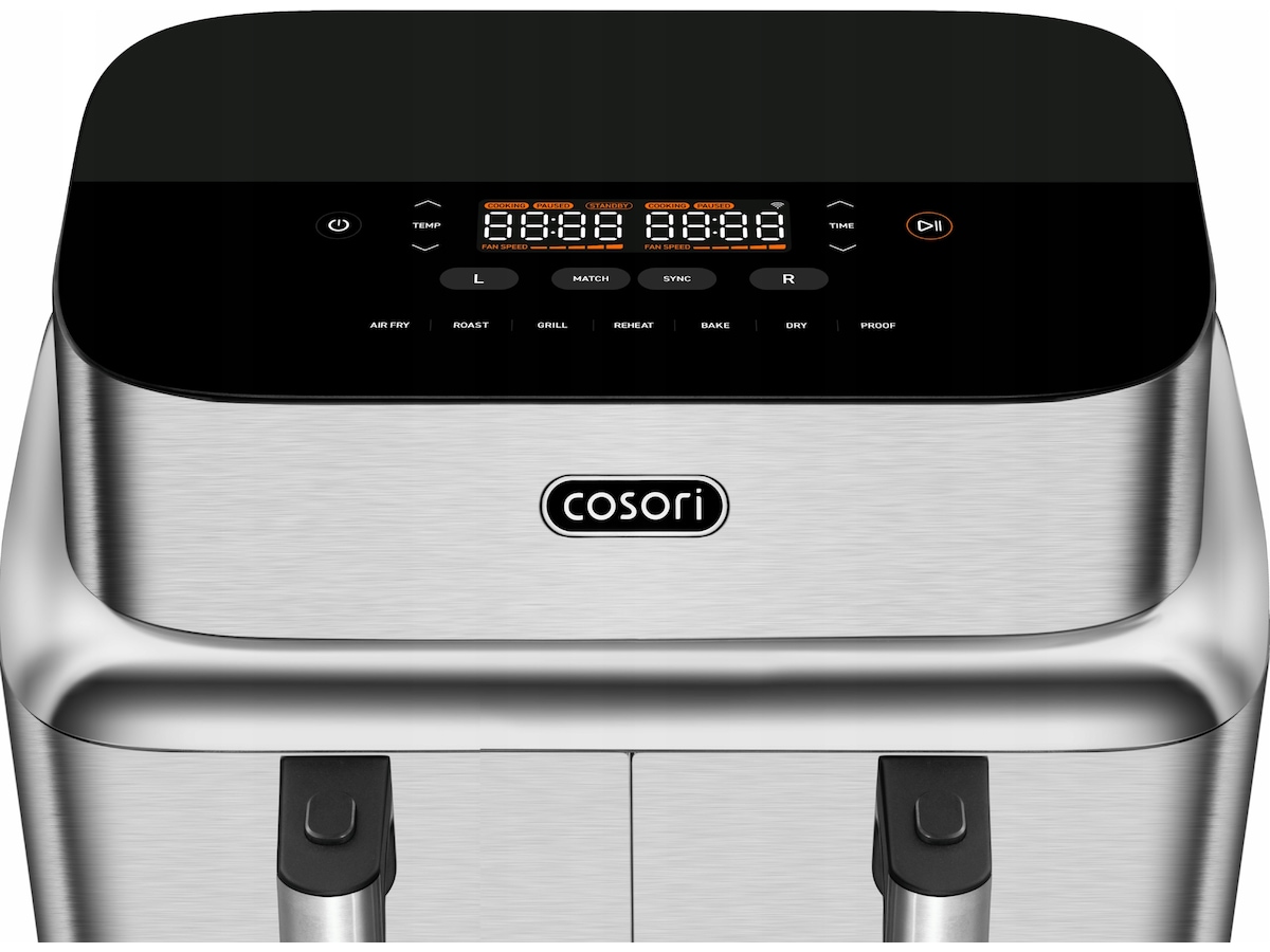 Cosori Iconic Dual 8.6L Stainless Steel Smart Air Fryer​ Airfryer