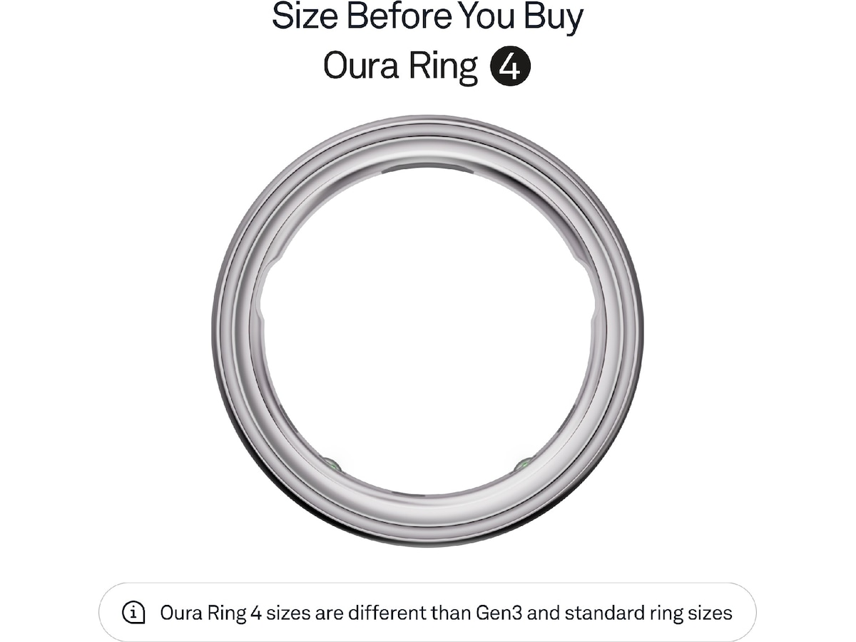 Oura Ring 4 Smart Ring str. 9 (silver) -B-Grade Demo tillbehör till mobiler & smartwatches