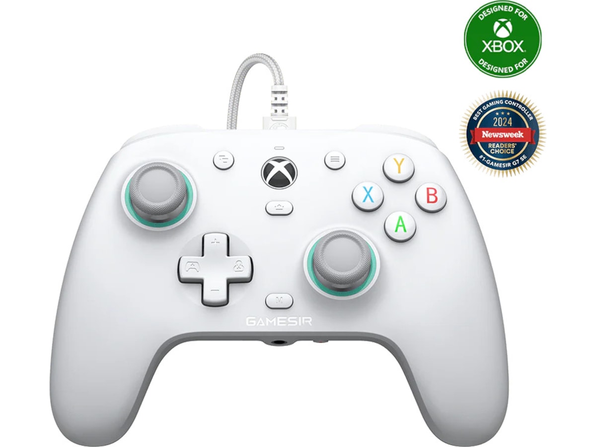 GameSir G7 SE Kabelkontroll (vit) Tillbehör till spelkonsoler