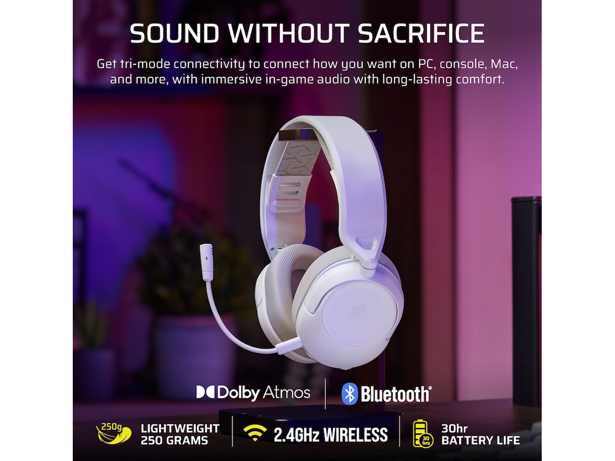 Corsair HS35 v3 Trådlöst Headset (White) Gamingheadset