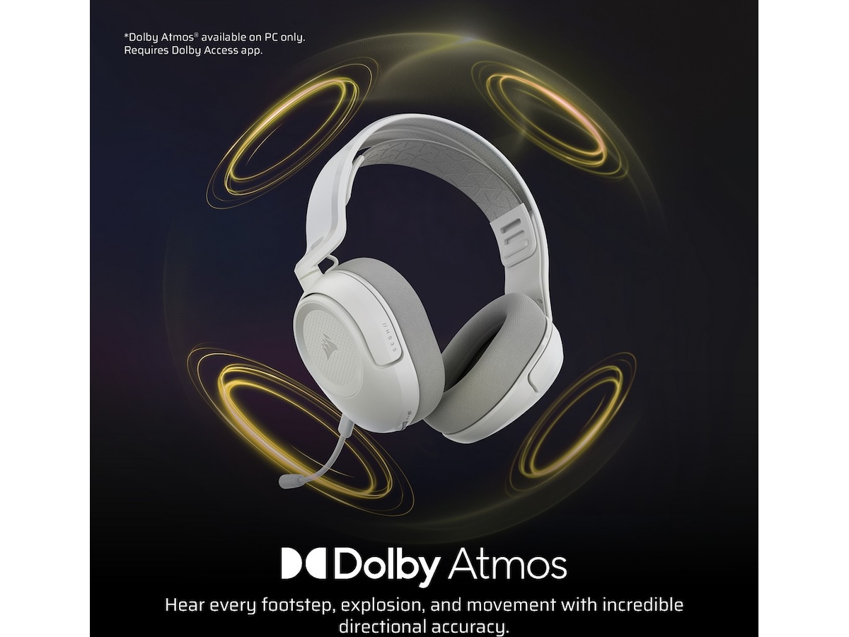 Corsair HS35 v3 Trådlöst Headset (White) Gamingheadset