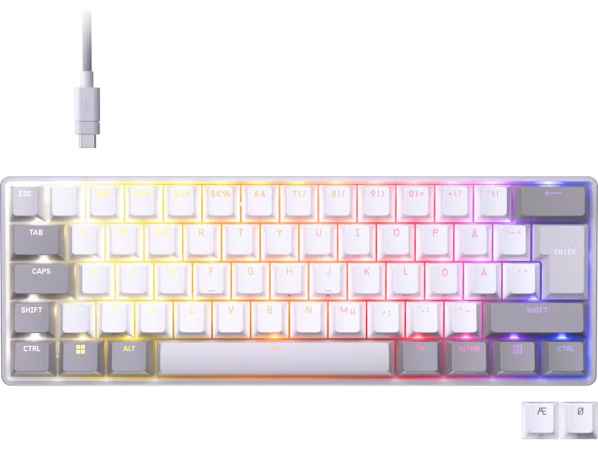 CORSAIR CLIPPER PRO MINI 60 (white) Gamingtangentbord