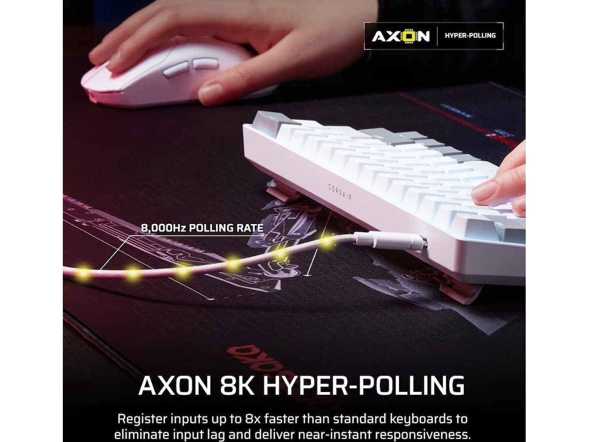 CORSAIR CLIPPER PRO MINI 60 (white) Gamingtangentbord