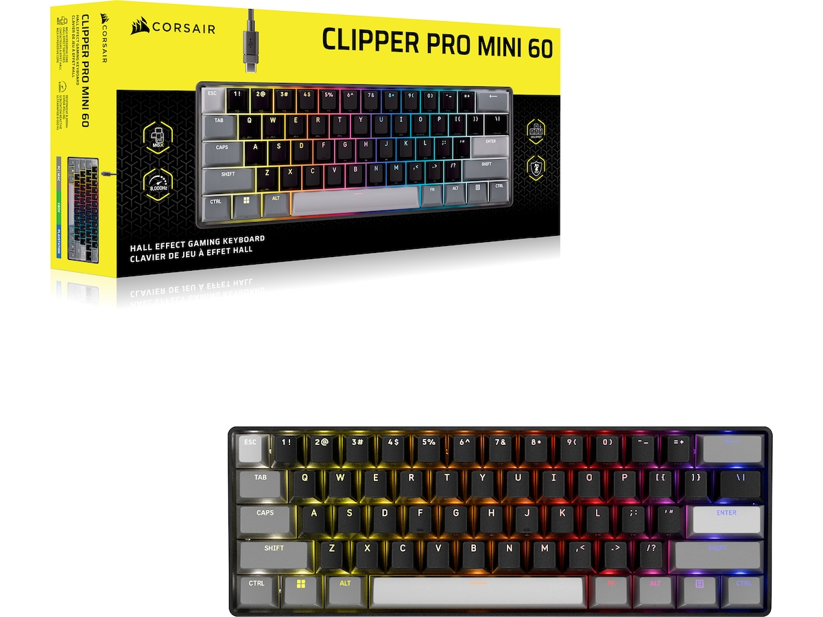 CORSAIR CLIPPER PRO MINI 60 Gamingtangentbord