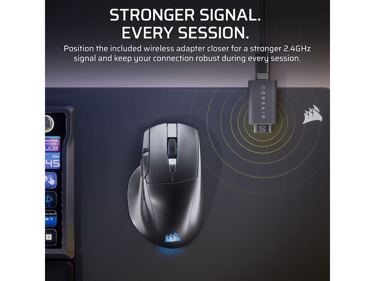 CORSAIR NIGHTSWORD v2 WIRELESS Spelmus Gamingmus