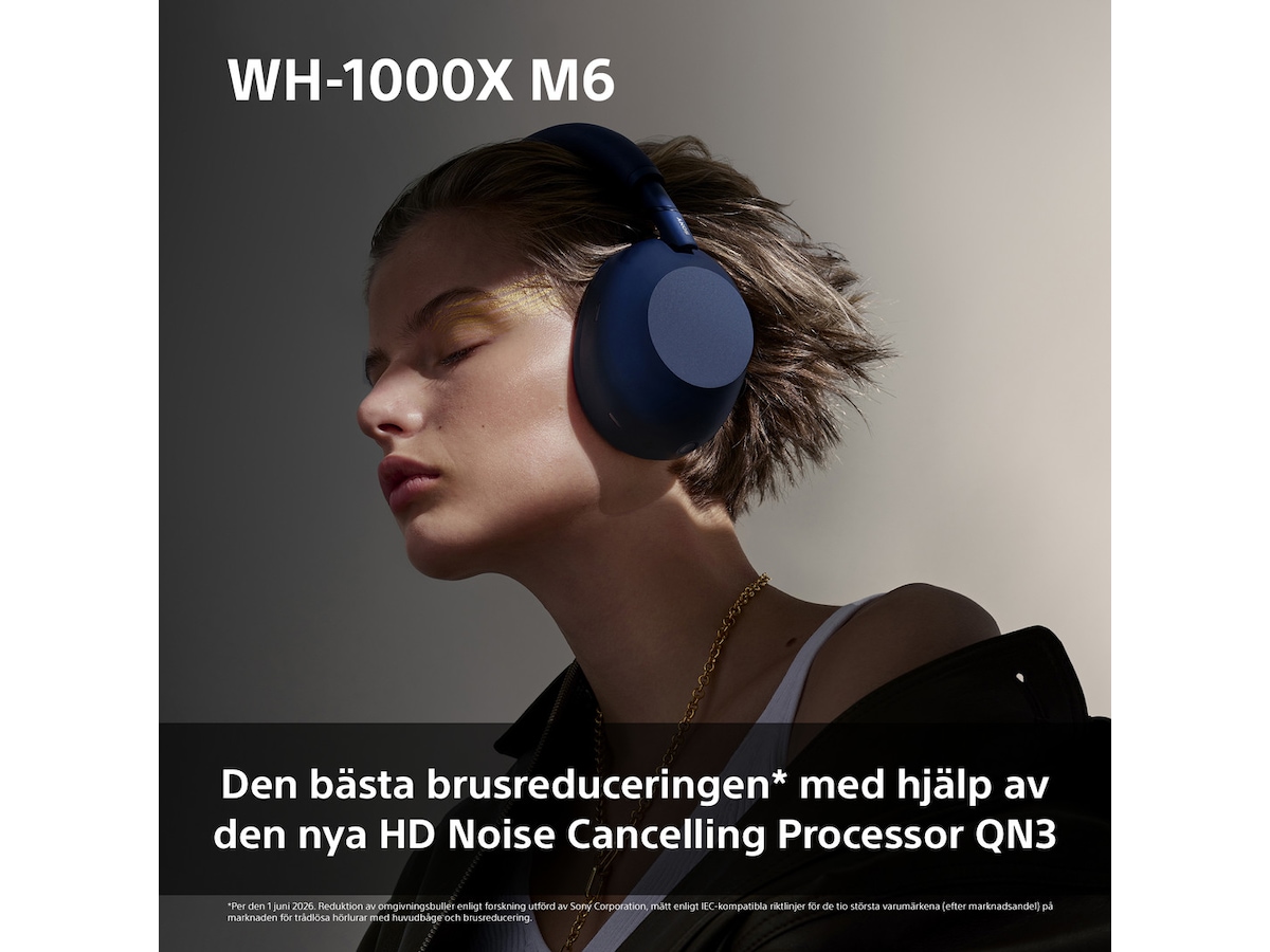 Sony WH-1000XM6 Trådlösa Over-Ear Hörlurar (Olive Gray) Hörlurar