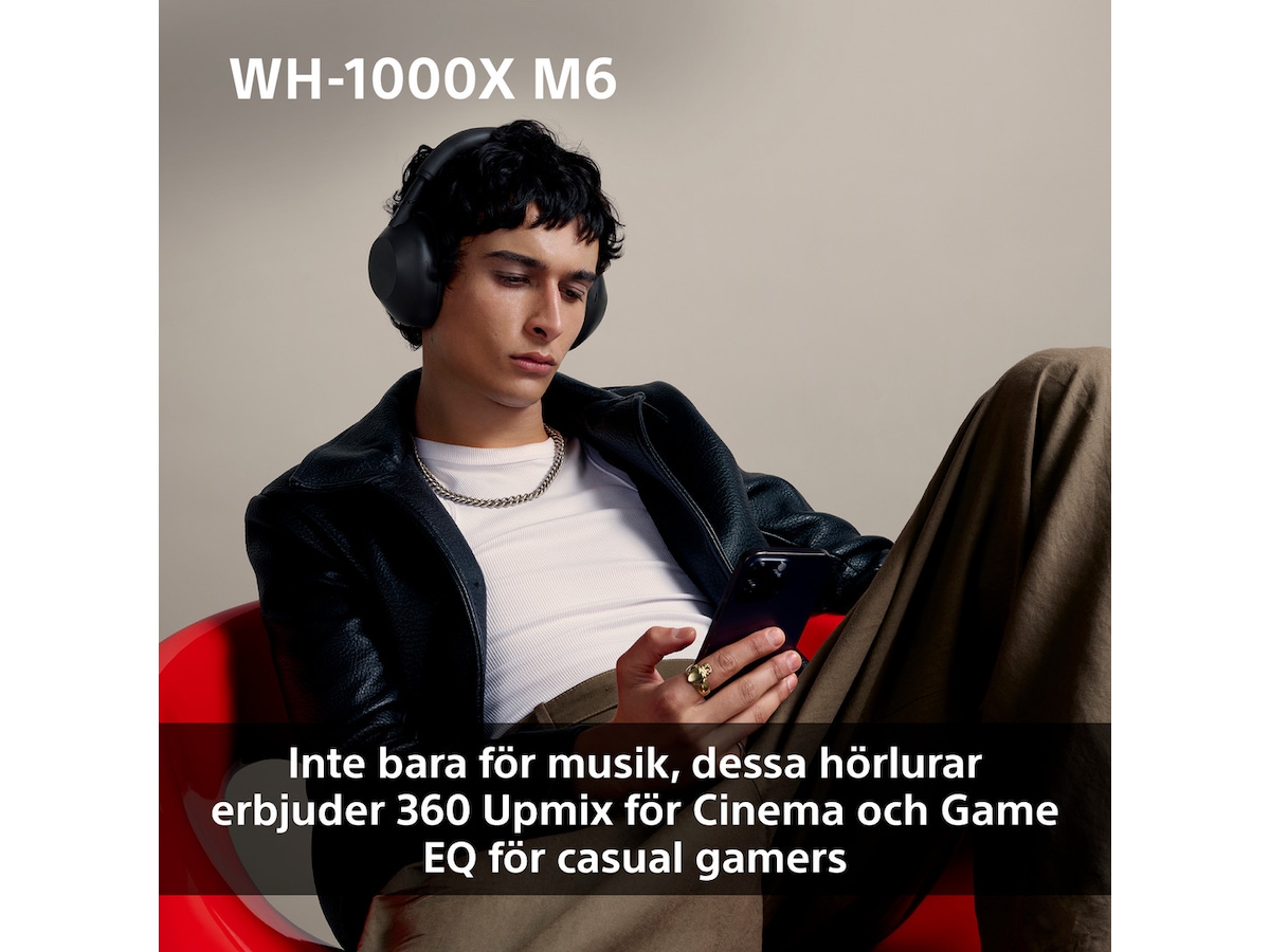 Sony WH-1000XM6 Trådlösa Over-Ear Hörlurar (Olive Gray) Hörlurar
