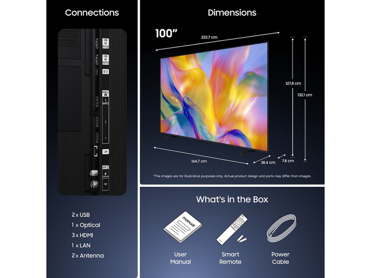 Samsung 100" M90H 4K Mini LED Smart-TV (2026) Över 80 tums TV