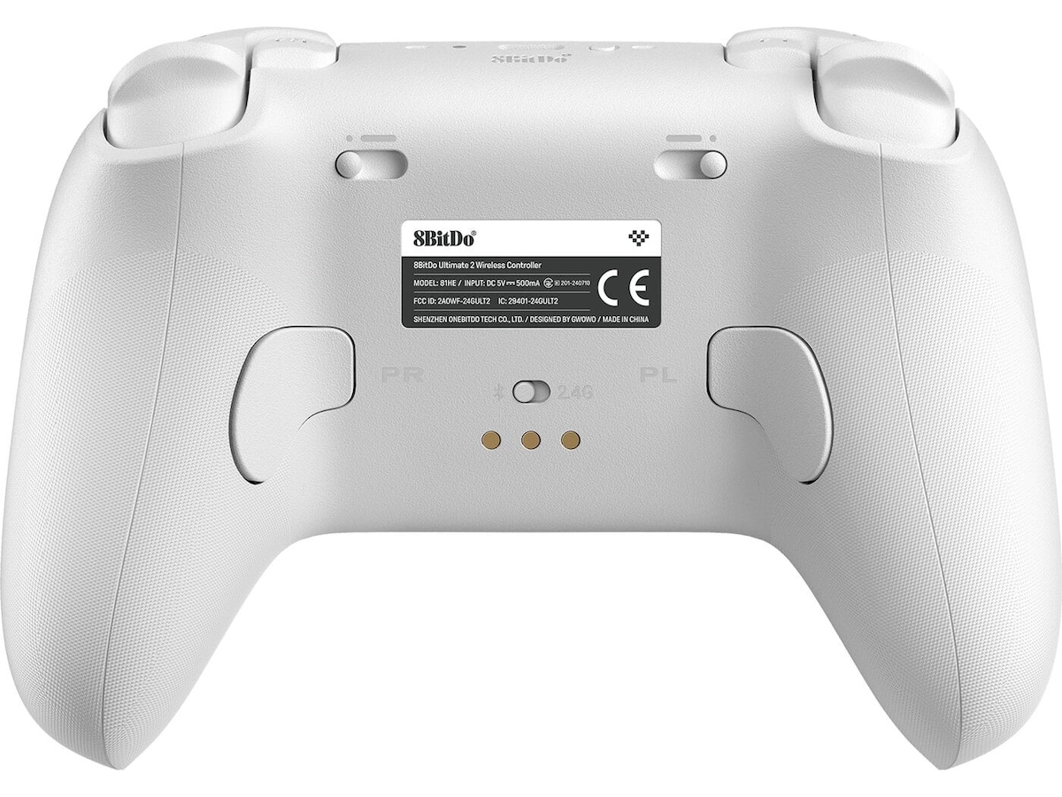 8BitDo Ultimate 2 Wireless 2.4G (White) Tillbehör till spelkonsoler