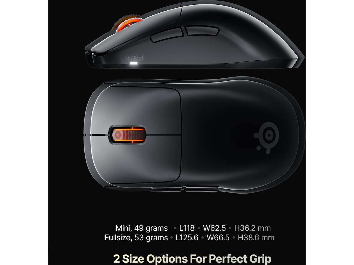 SteelSeries Sensei Pro Wireless Mini (svart) Gamingmus