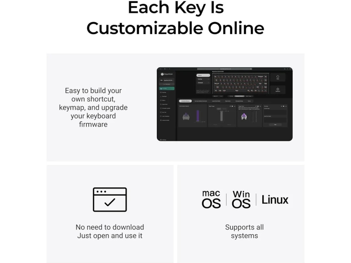 Keychron Q16 HE 65% 8K Wired (Ceramic) Gamingtangentbord