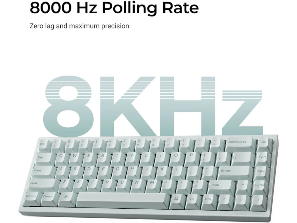Keychron Q16 HE 65% 8K kablat (Ceramic) Gamingtangentbord