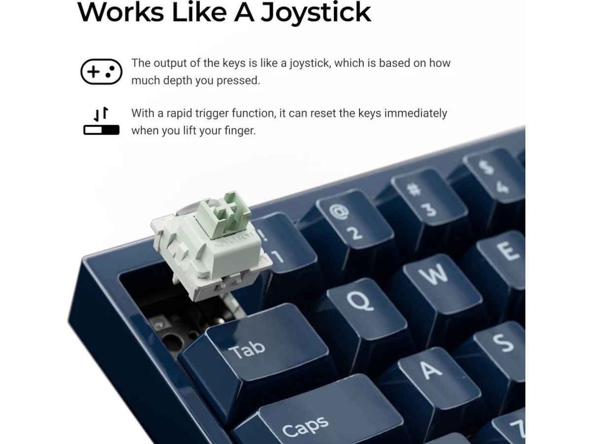 Keychron Q16 HE 65% 8K kablat (Ceramic) Gamingtangentbord