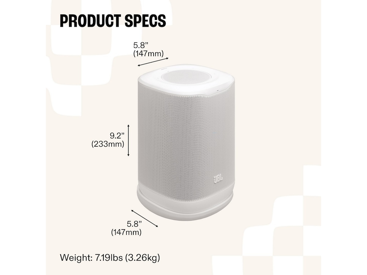 JBL Cove P1 Wi-Fi Högtalare (vit) Trådlös / Bluetooth högtalare