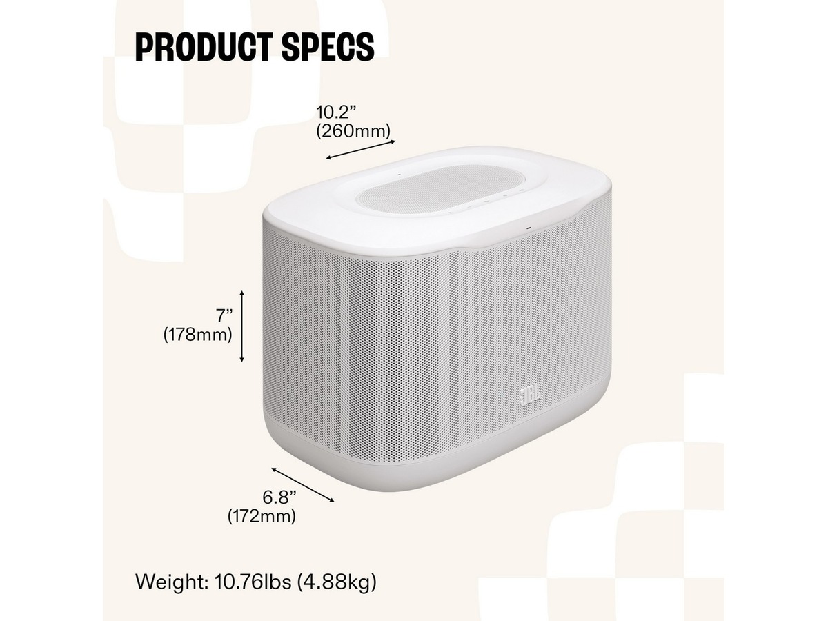 JBL Cove X1 Wi-Fi Högtalare (vit) Trådlös / Bluetooth högtalare