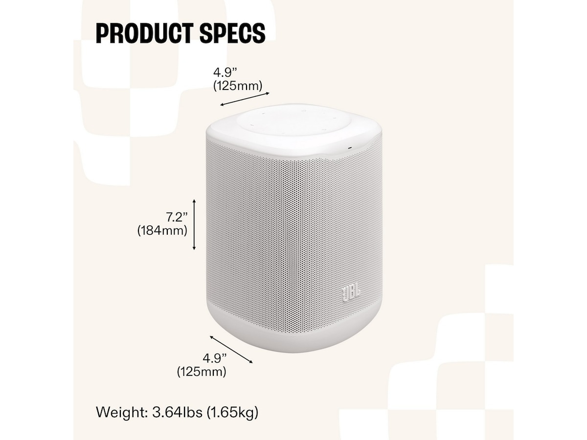 JBL Cove M1 Wi-Fi Högtalare (vit) Trådlös / Bluetooth högtalare