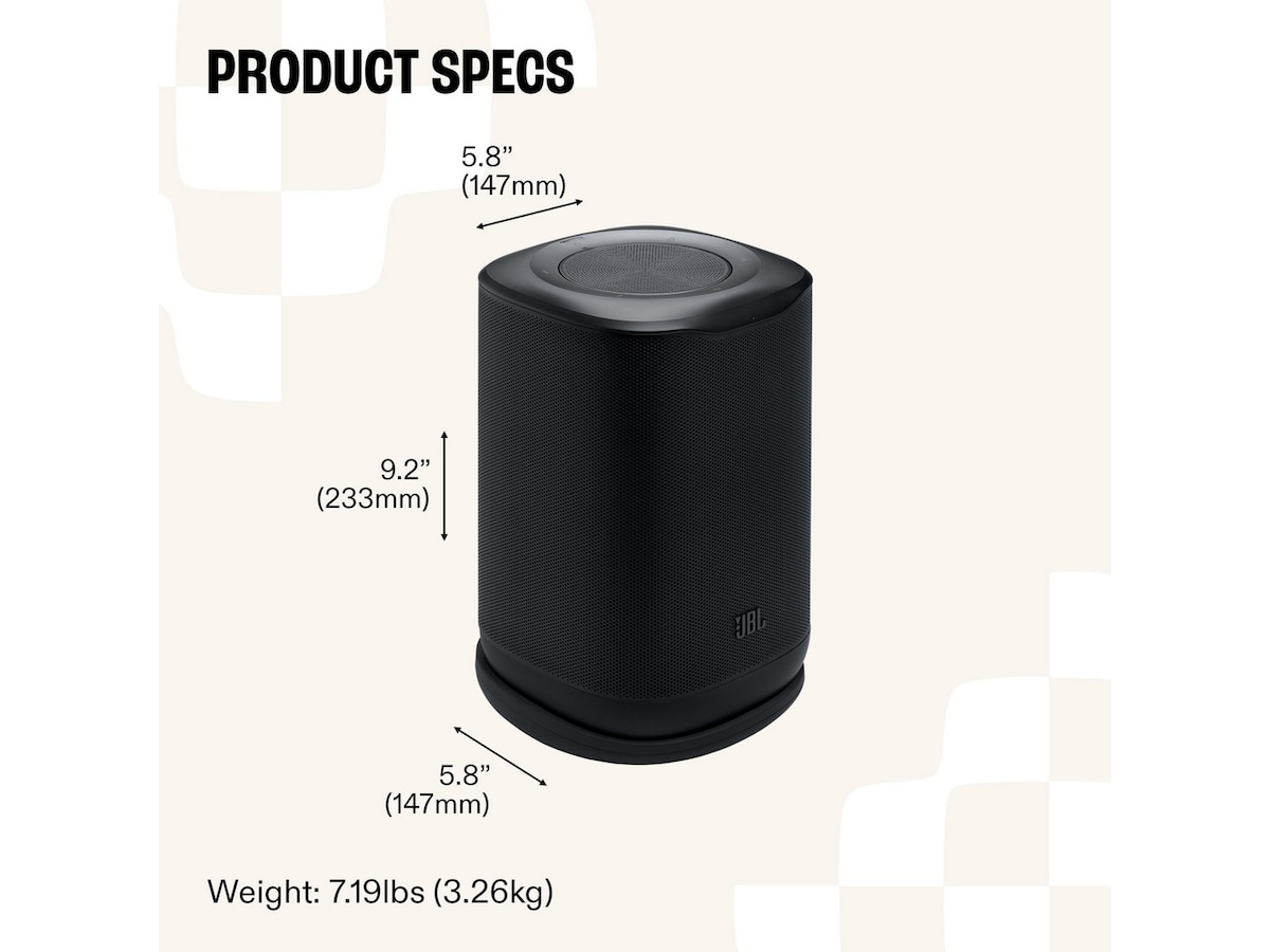 JBL Cove P1 Wi-Fi Högtalare (svart) Trådlös / Bluetooth högtalare