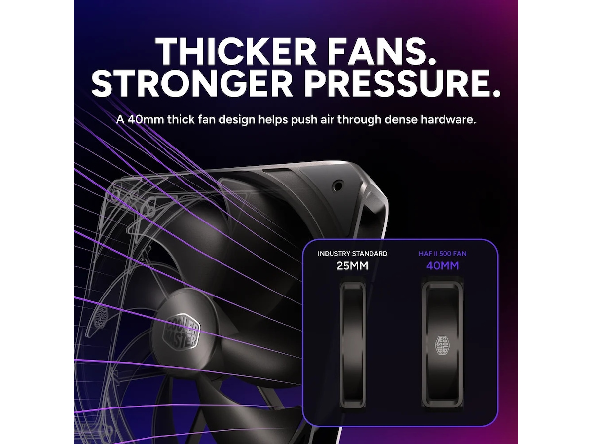 Cooler Master HAF II 500 med hög kylprestanda Midi tower