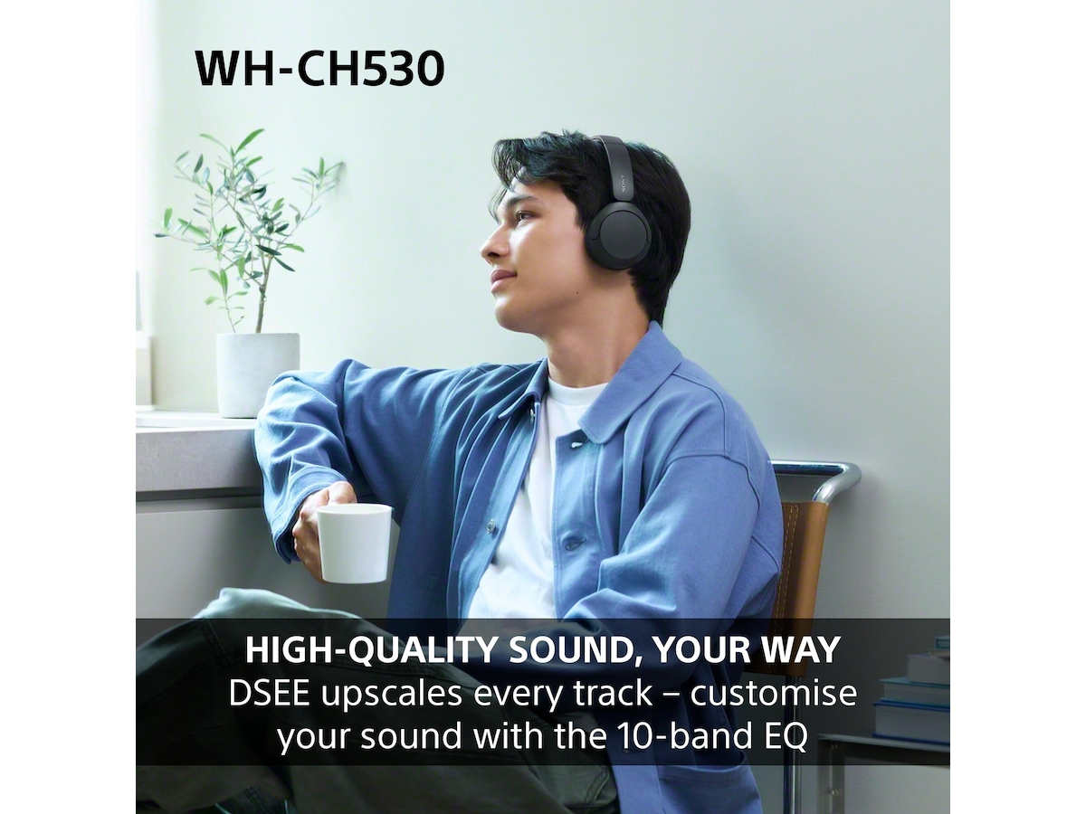 Sony WH-CH530 Trådlösa Bluetooth Hörlurar (vit) Hörlurar