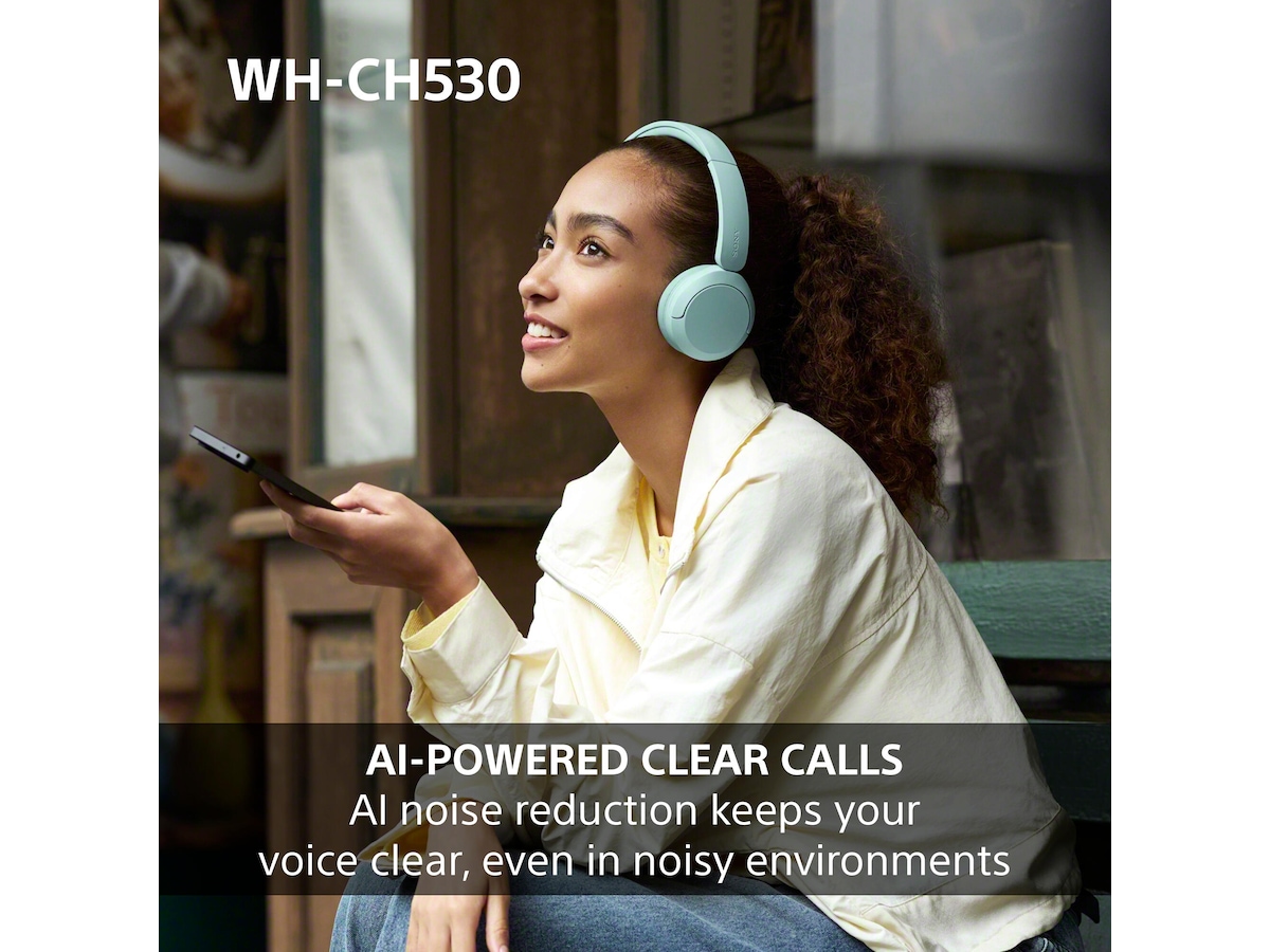 Sony WH-CH530 Trådlösa Bluetooth Hörlurar (vit) Hörlurar