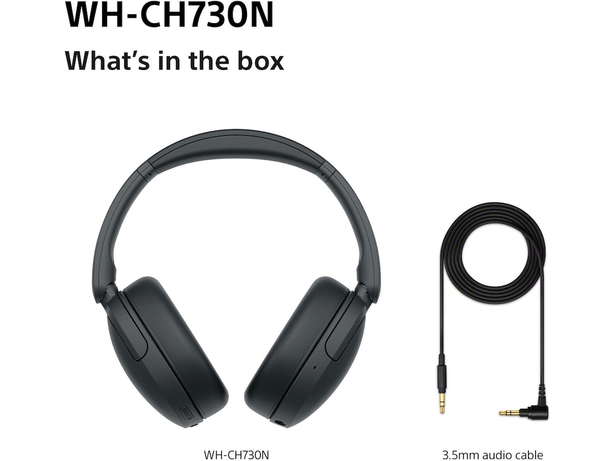 Sony WH-CH730N Trådlösa Hörlurar (svart) Hörlurar