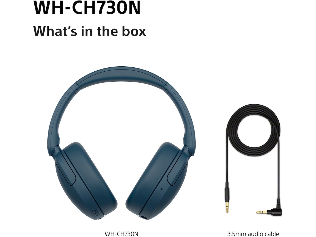 Sony WH-CH730N Trådlösa Brusreducerande Hörlurar (blå) Hörlurar