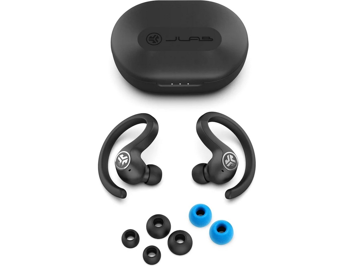 JBuds Air Sport True Wireless Öronproppar (svart) In-ear hörlurar