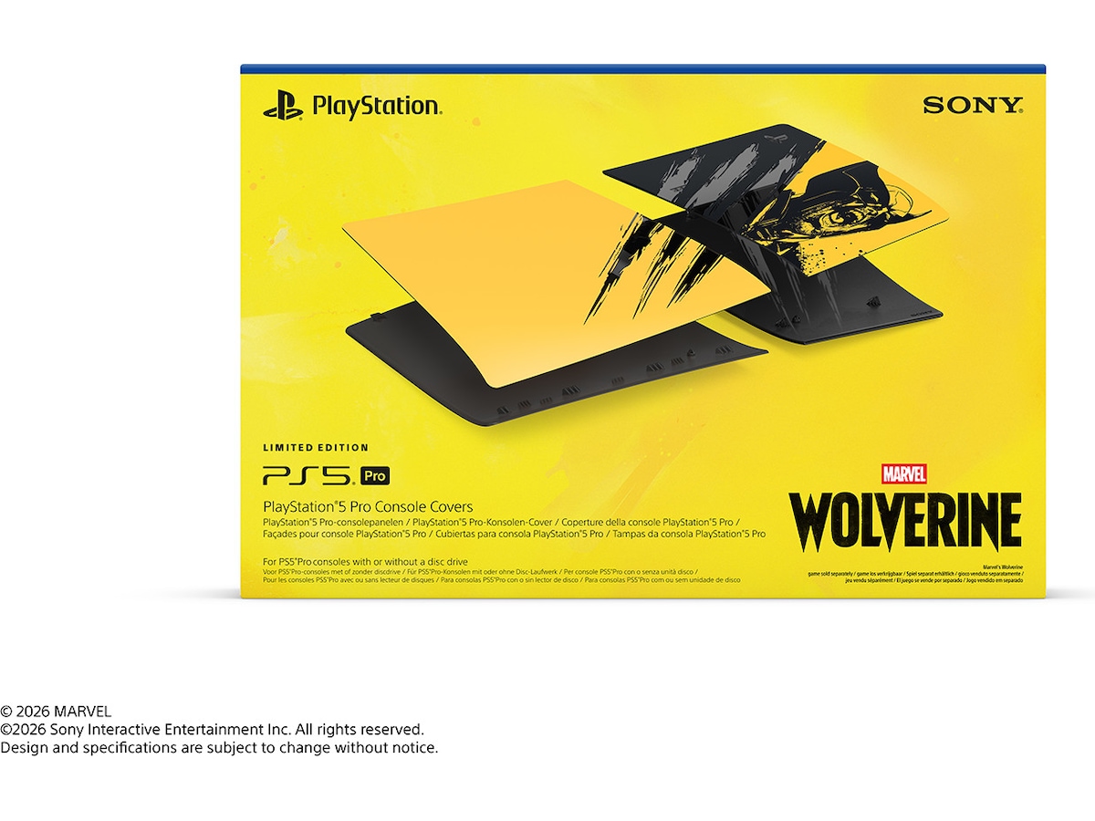 PS5 Pro Console Cover Wolverine YELLOW Tillbehör till spelkonsoler