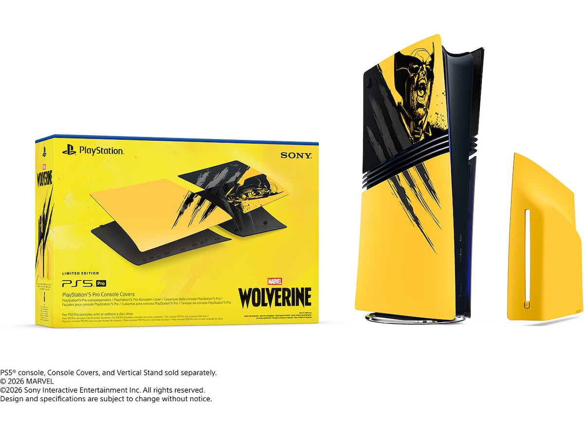 PS5 Pro Console Cover Wolverine YELLOW Tillbehör till spelkonsoler