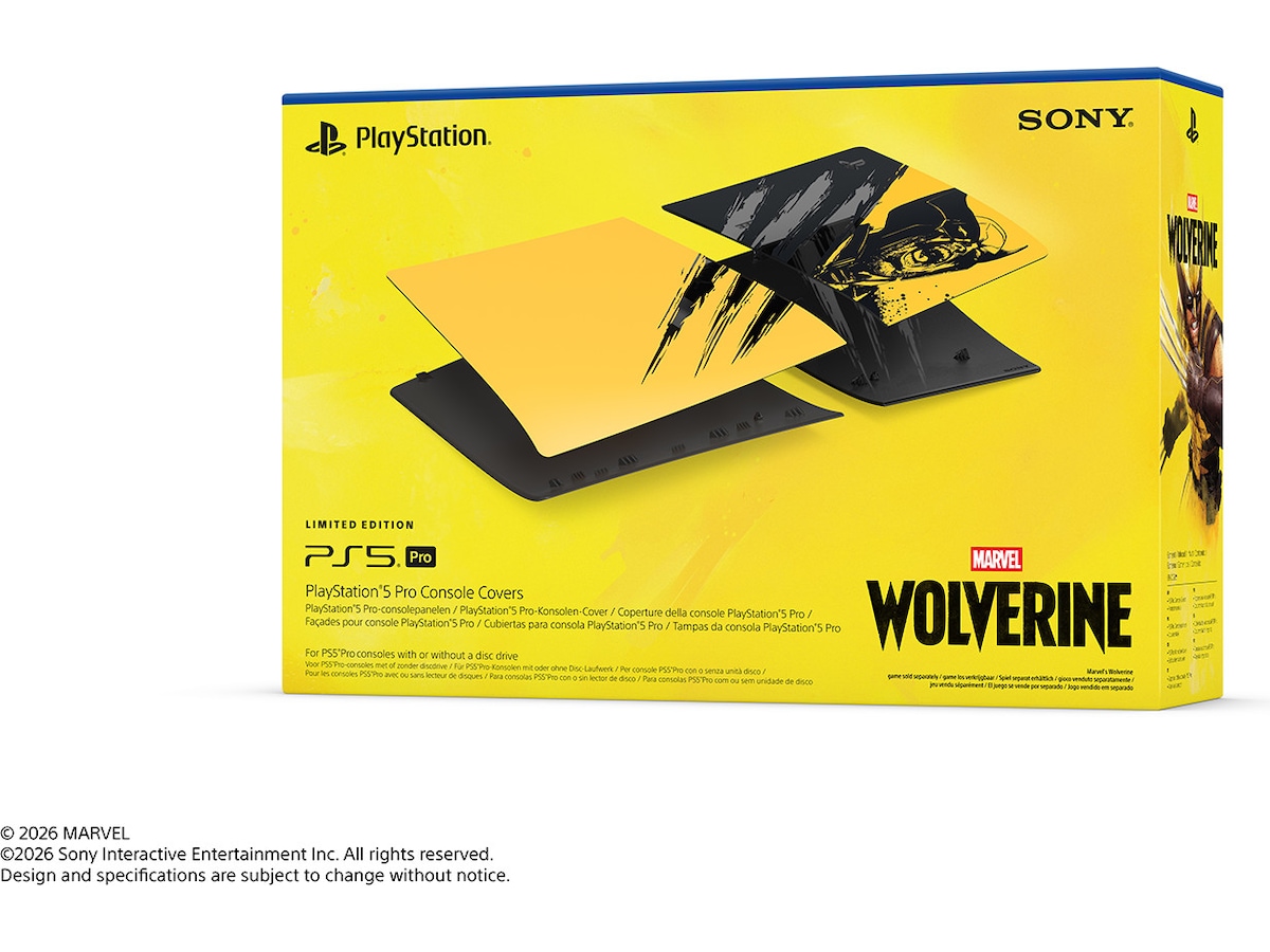 PS5 Pro Console Cover Wolverine YELLOW Tillbehör till spelkonsoler