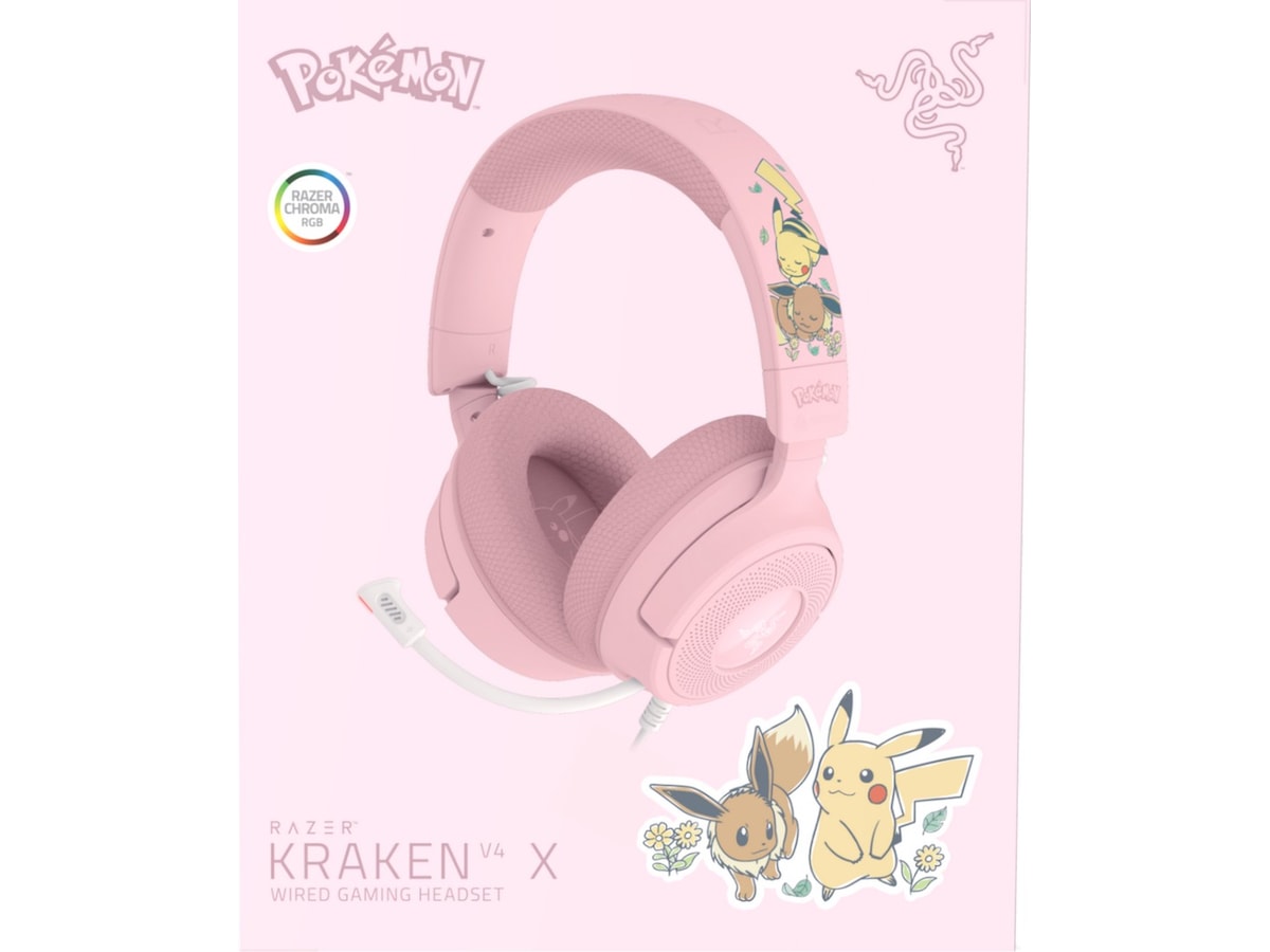 Razer Kraken V4 X gaming headset (pikachu/eevee) Gamingheadset