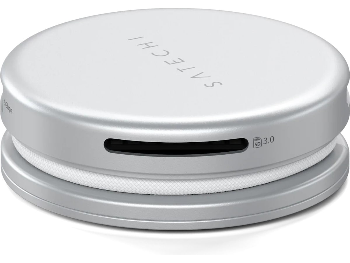 Satechi OntheGo 5-i-1 Multiport Adapter (Silver) Dockningsstation och USB-hub