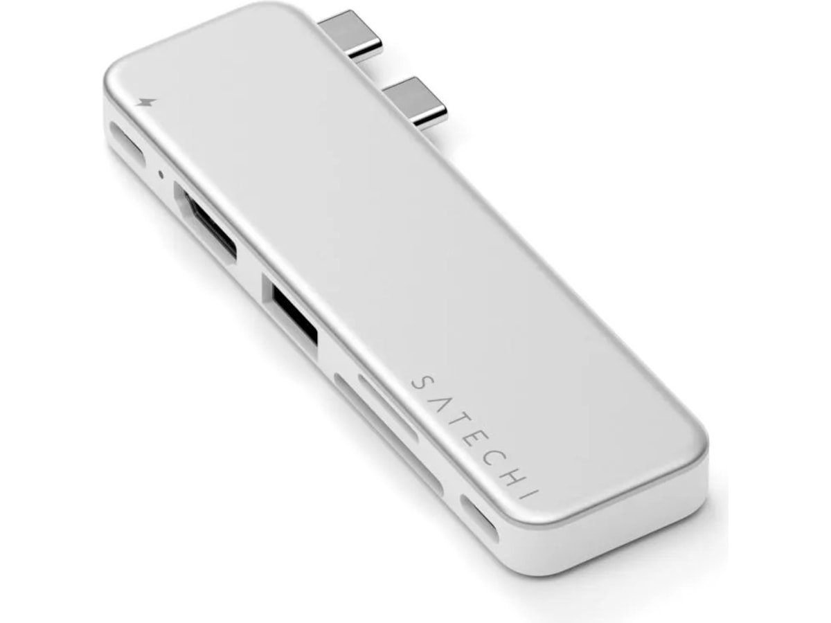 Satechi USB-C Snap Hub för MacBook Neo (silver) Dockningsstation och USB-hub