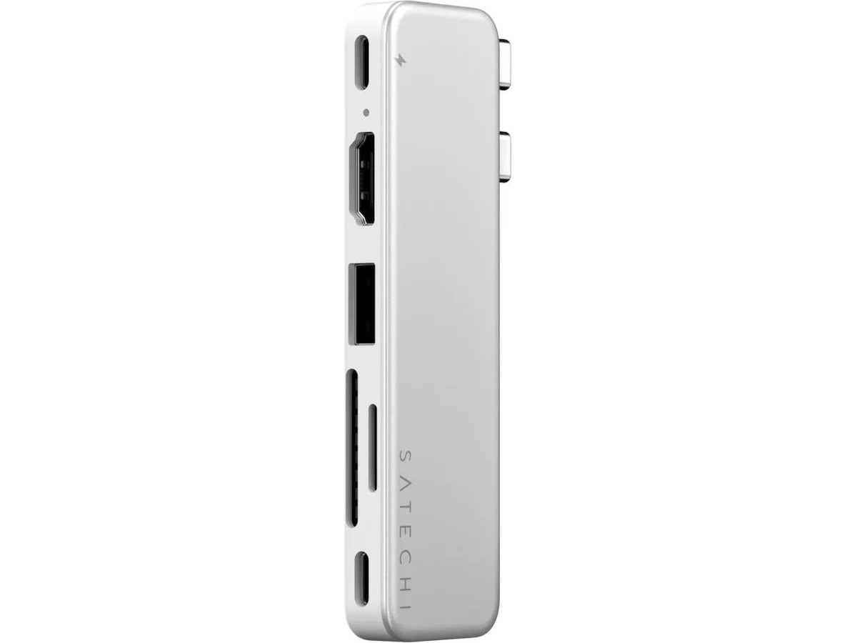 Satechi USB-C Snap Hub för MacBook Neo (silver) Dockningsstation och USB-hub